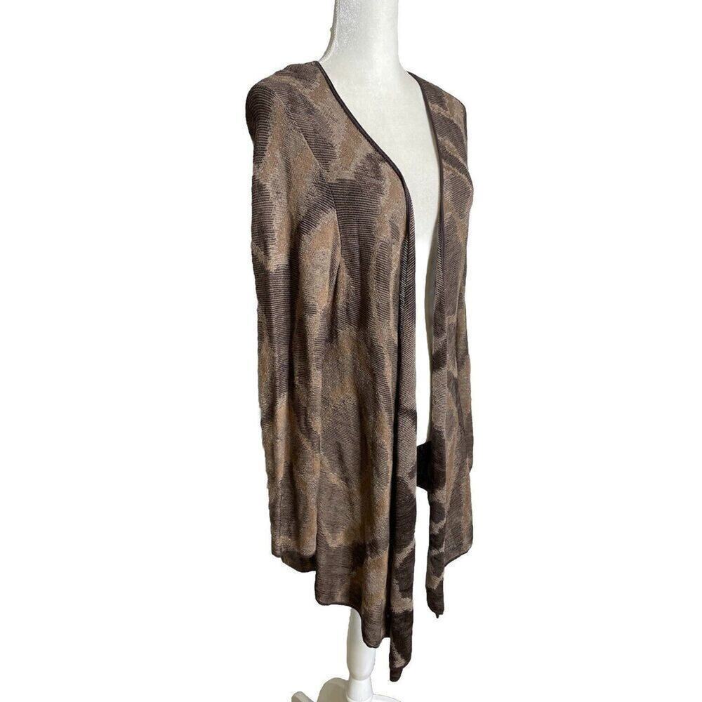 Peruvian Connection Cardigan Pima Cotton Light Knit Sweater Size XL